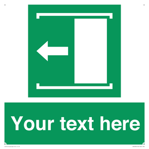 Custom Slide to Open Sign